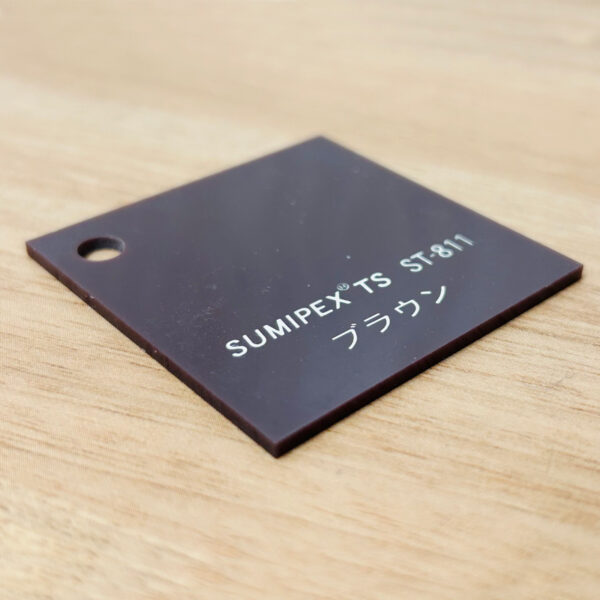 スミペックス TS キャスト板 色透明 5mm厚 1040×2040mm ブラウン ST-811 2枚入