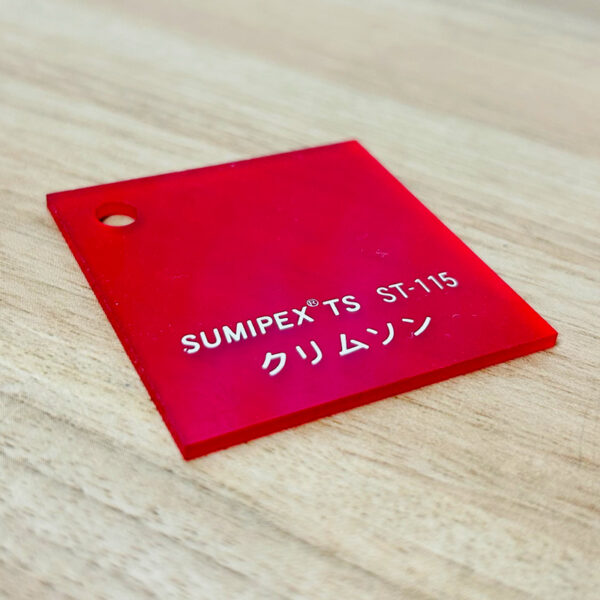 スミペックス TS キャスト板 色透明 3mm厚 930×1860mm クリムソン ST-115 5枚入