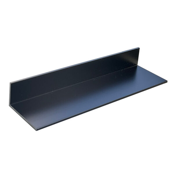 アルミ不等辺アングル アルマイト付 t1.5×10×20×4m ブラック