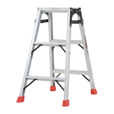 トラスコ TRUSCO はしご兼用脚立 脚カバー付 H0.81m THK-090 512-3666 (商品コード：157419)