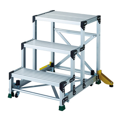 トラスコ TRUSCO アウトリガー付作業用踏台 マグネット保持キャスター TSF-3675-OC 856-3439 (商品コード：157428)