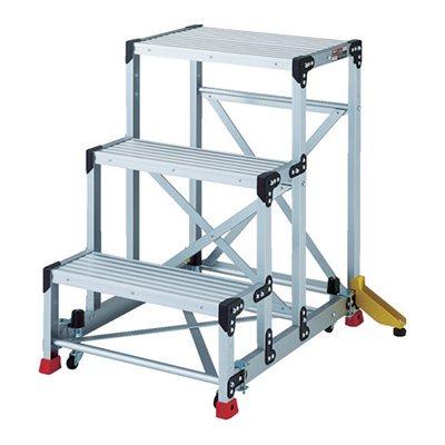 トラスコ TRUSCO アウトリガー付作業用踏台 マグネット保持キャスター TSF-369-OC 856-3443 (商品コード：157429)