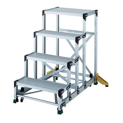 トラスコ TRUSCO アウトリガー付作業用踏台 マグネット保持キャスター TSF-4610-OC 856-3441 (商品コード：157430)