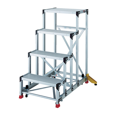 トラスコ TRUSCO アウトリガー付作業用踏台 マグネット保持キャスター TSF-4612-OC 856-3445 (商品コード：157431)