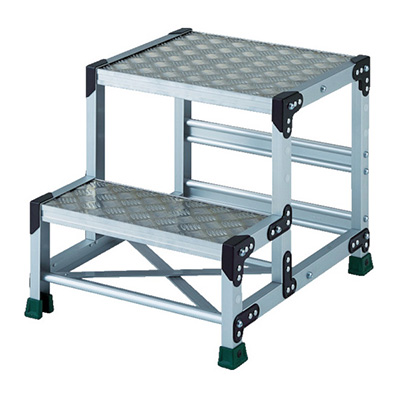 トラスコ TRUSCO 作業用踏台 縞板タイプ・段高250mm 2段 TSFC-255 855-7682 (商品コード：157459)