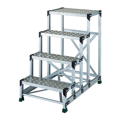 トラスコ TRUSCO 作業用踏台 縞板タイプ・段高250mm 4段 TSFC-4610 855-7684 (商品コード：157461)