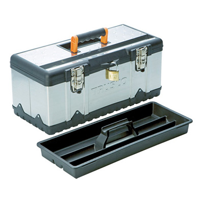 トラスコ TRUSCO ステンレス工具箱 シルバー TSUS-3024L 389-4878 (商品コード：157950)