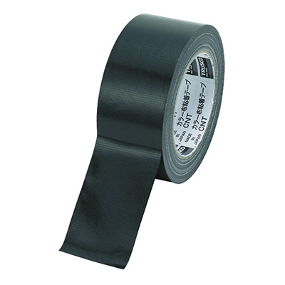 トラスコ TRUSCO カラー布粘着テープ ブラック 50mm×25m CNT-5025-BK 102-5994 (商品コード：158832)