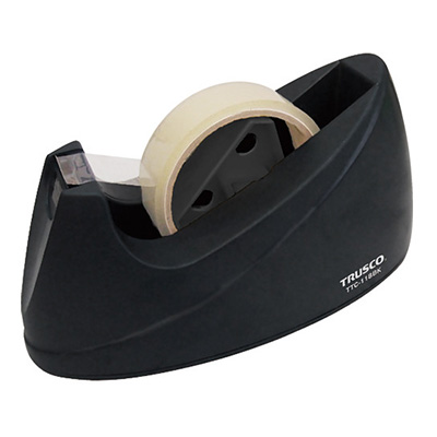トラスコ TRUSCO コア両用テープカッター ブラック TTC-118BK 820-6437 (商品コード：158888)