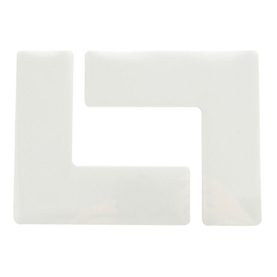 トラスコ TRUSCO 屋内用ラインテープ 白 50×150×150mm DFSL-M-W 4枚入 206-7263 (商品コード：159188)