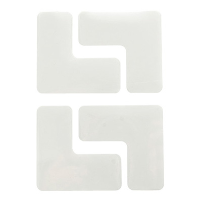 トラスコ TRUSCO 屋内用ラインテープ 白 30×70×70mm DFSL-S-W 4枚入 206-7265 (商品コード：159190)