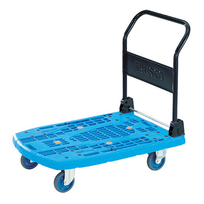 トラスコ TRUSCO カルティオビッグ 折りたたみハンドル ブルー MPK-906-B 408-6724 (商品コード：159758)