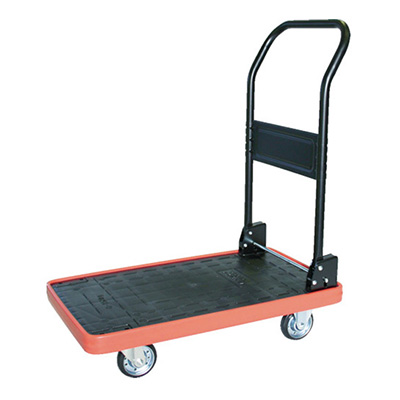 トラスコ TRUSCO MKP樹脂製運搬車 折りたたみハンドル ブラック MKP-151 361-6029 (商品コード：159782)