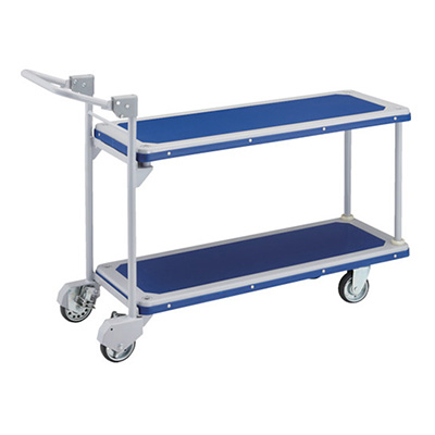 トラスコ TRUSCO プレス製運搬車 ドンキカート 片袖2段タイプ 404NHS 160-7765