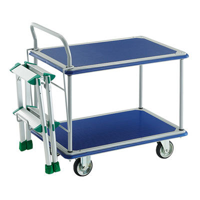 トラスコ TRUSCO プレス製運搬車 ドンキカート 片袖2段タイプ 304N-TAF2 194-8211