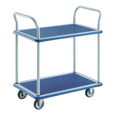 トラスコ TRUSCO プレス製運搬車 ドンキカート 両袖2段タイプ 305N 414-5453