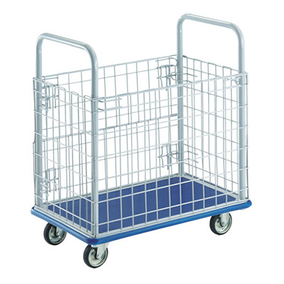 トラスコ TRUSCO プレス製運搬車 ドンキカート 金網付タイプ 207N 414-5241
