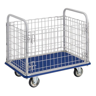 トラスコ TRUSCO プレス製運搬車 ドンキカート 金網付タイプ 307N 414-5461