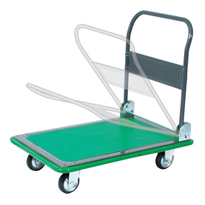 トラスコ TRUSCO プレス製運搬車 ハイグレード運搬車 折りたたみハンドル 101EBN 336-4020