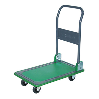 トラスコ TRUSCO プレス製運搬車 ハイグレード省音運搬車 折りたたみハンドル T101SGY 855-3614