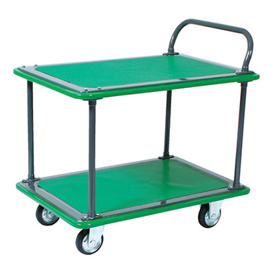 トラスコ TRUSCO プレス製運搬車 ハイグレード運搬車 片袖2段タイプ 104EBN 336-4232