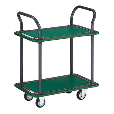トラスコ TRUSCO ハイグレード運搬車 両袖2段タイプ 102EBN 336-4267 (商品コード：160052)