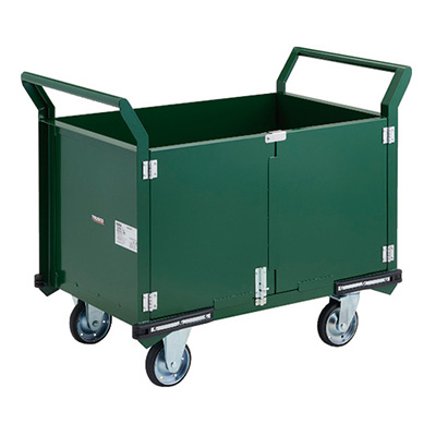 トラスコ TRUSCO 鋼鉄製運搬車 固定ハンドルタイプ 観音扉付 PH-26P 207-7186
