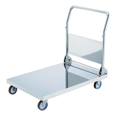 トラスコ TRUSCO オールステンレス台車 折りたたみハンドルタイプ AS-O-2-100NU 855-7751 (商品コード：160219)