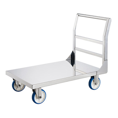 トラスコ TRUSCO オールステンレス台車 固定ハンドルタイプ ASUD-2C 125-8943 (商品コード：160245)