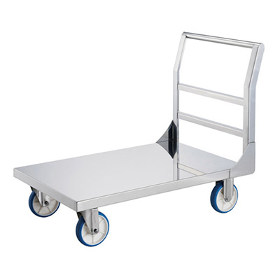 トラスコ TRUSCO オールステンレス台車 固定ハンドルタイプ ASUD-1C 125-8941 (商品コード：160246)