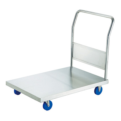 トラスコ TRUSCO オールステンレス台車 固定ハンドルタイプ AS-2-100MC 859-1119 (商品コード：160248)