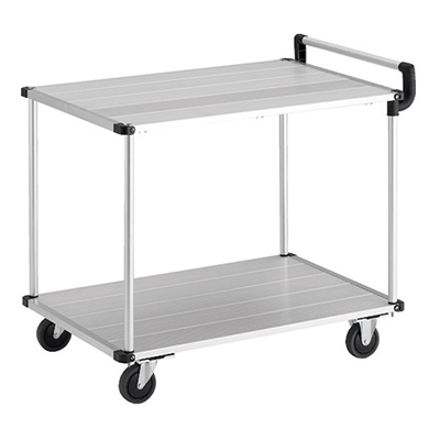 トラスコ TRUSCO アルミ台車 アルパカ―ト省音 2段式・片袖タイプ AL22-0960 207-2284 (商品コード：160268)