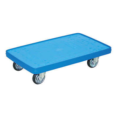 トラスコ TRUSCO MKP樹脂製平台車 4輪自在タイプ ブルー MKP-165-B 855-5512 (商品コード：160439)