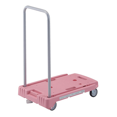 トラスコ TRUSCO こまわり君 折りたたみハンドル ピンク MP-6039N2-P-JS 818-6978 (商品コード：160660)