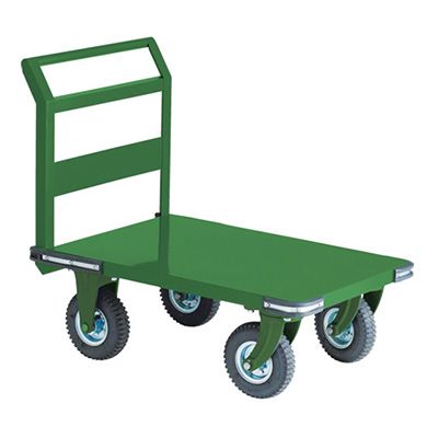 トラスコ TRUSCO 鋼鉄製運搬車 固定ハンドルタイプ・空気入タイヤ仕様 OH-2AR 239-1562