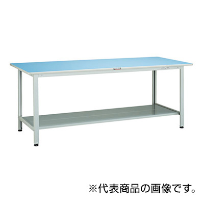 トラスコ TRUSCO 軽量作業台 下棚2枚付 900×600×740mm BOR-0960LT2 856-3757 (商品コード：160763)
