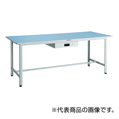トラスコ TRUSCO 軽量作業台 薄型1段引出し付 1800×900×740mm BOR-1890UDK1 856-3798