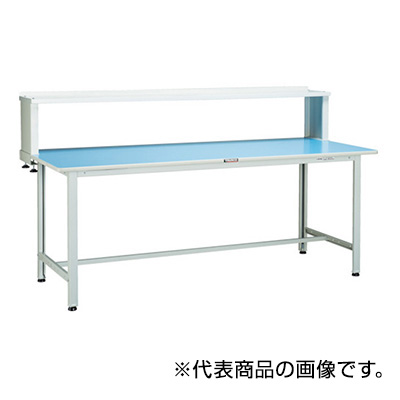 トラスコ TRUSCO 軽量作業台 上棚付 1200×750×1044mm BOR-1275YURB 856-3775 (商品コード：160782)