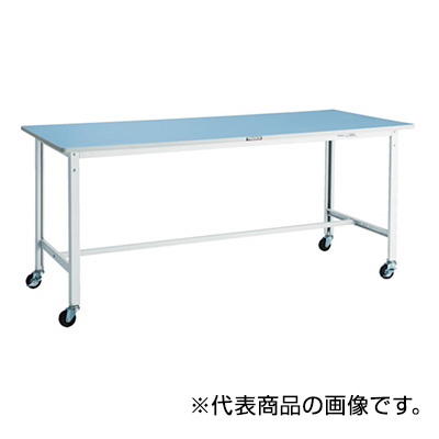 トラスコ TRUSCO 軽量作業台 キャスター付 ホワイト 1800×900×809mm BER-1890C75W 856-3755