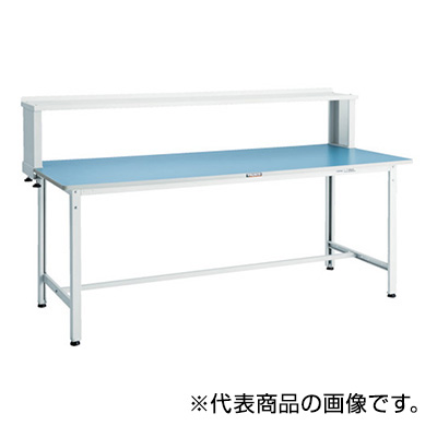 トラスコ TRUSCO 軽量作業台 上棚付 ホワイト 1800×900×1044mm BER-1890YURBW 856-3935 (商品コード：160837)