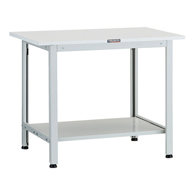トラスコ TRUSCO 軽量作業台 薄型1段引出し付 ホワイト 900×600×740mm AO-0960LT2 125-9120