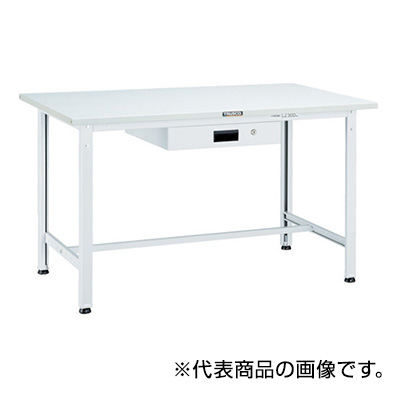 トラスコ TRUSCO 軽量作業台 薄型1段引出し付 ホワイト 900×600×740mm RAE-0960UDK1W 770-2523