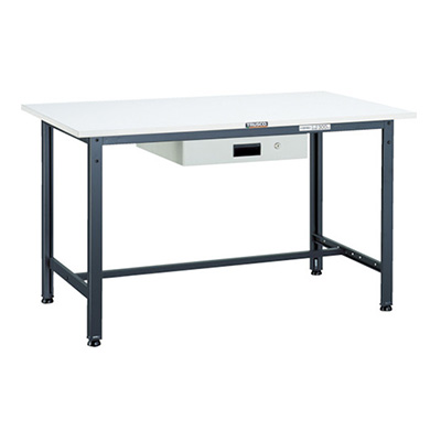 トラスコ TRUSCO 軽量作業台 薄型1段引出し付 ダークグレー 900×600×740mm AE-0960UDK1 DG 454-2649