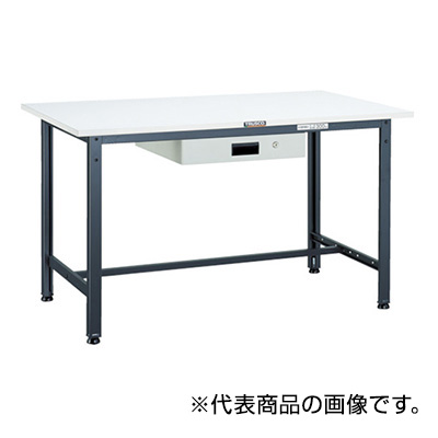 トラスコ TRUSCO 軽量作業台 薄型1段引出し付 ダークグレー 1800×900×740mm RAE-1809UDK1 DG 454-5745
