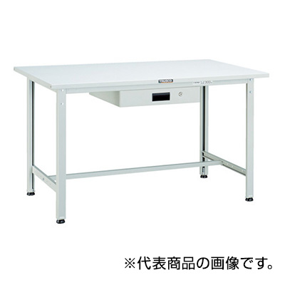 トラスコ TRUSCO 軽量作業台 薄型1段引出し付 ダークグレー 1800×900×740mm SAE-1809UDK1 DG 454-6652