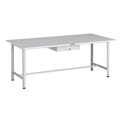 トラスコ TRUSCO 軽量作業台 薄型1段引出し付 ホワイト 1800×900×740mm RAE-1809UDC1 W 183-3834