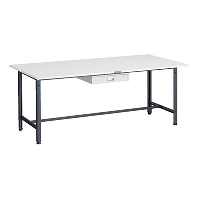 トラスコ TRUSCO 軽量作業台 薄型1段引出し付 ダークグレー 1800×900×740mm AE-1809UDC1 DG 183-3819