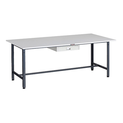 トラスコ TRUSCO 軽量作業台 薄型1段引出し付 ダークグレー 1800×900×740mm RAE-1809UDC1 DG 183-3833