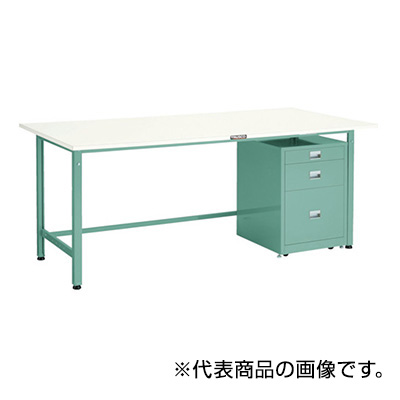 トラスコ TRUSCO 軽量作業台 3段キャビネット付 ダークグレー 1200×750×740mm AE-1200UDC111 DG 770-1471