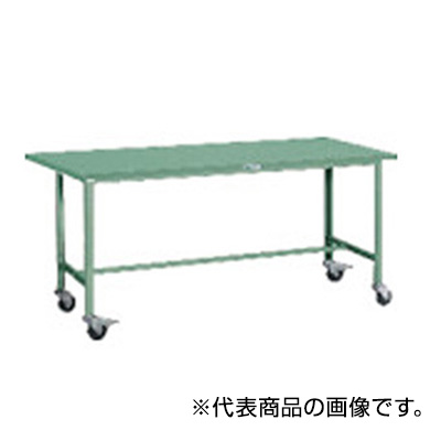 トラスコ TRUSCO 軽量作業台 φ100mmキャスター付 グリーン 1800×900×848mm SAE-1809C100 303-1829